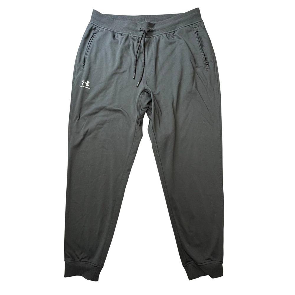 Under Armour Sportstyle Joggers Mens XL Black Loose Tapered Pants Gym Workout